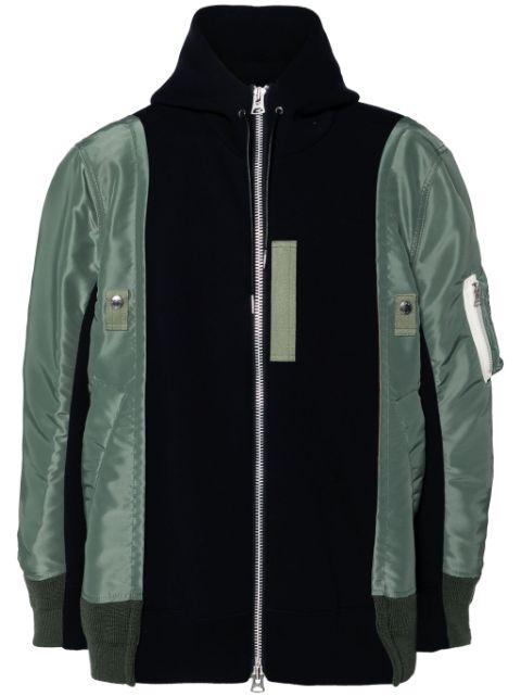 twill hoodie by SACAI