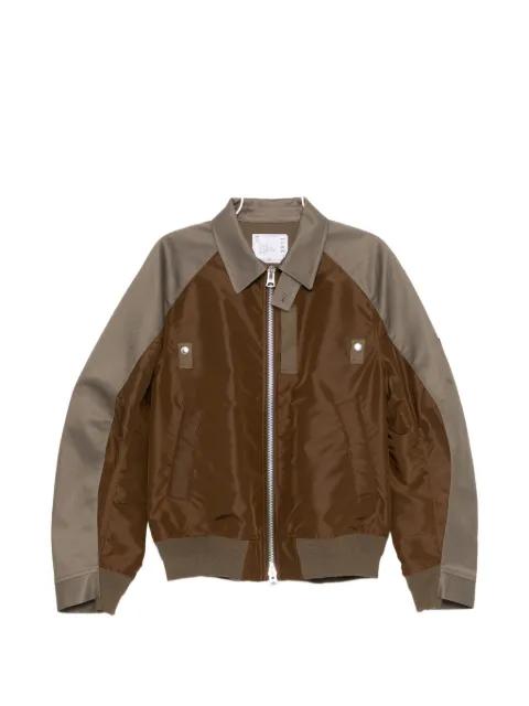 two-way zip fastening jacket by SACAI