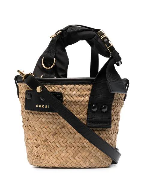 woven two-way bag by SACAI