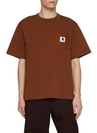 x Carhartt WIP Side Split Patch Pocket Cotton T-Shirt by SACAI