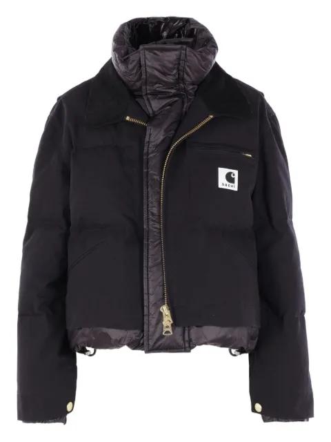 x Carhartt WIP corduroy-collar logo-patch jacket by SACAI