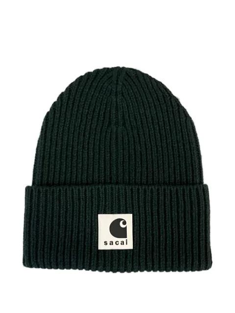 x  Carhartt WIP ribbed beanie hat by SACAI