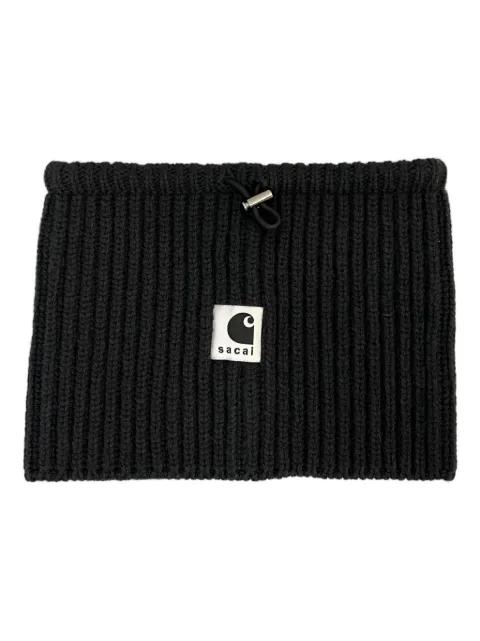 x Carhartt WIP ribbed logo neck warmer by SACAI