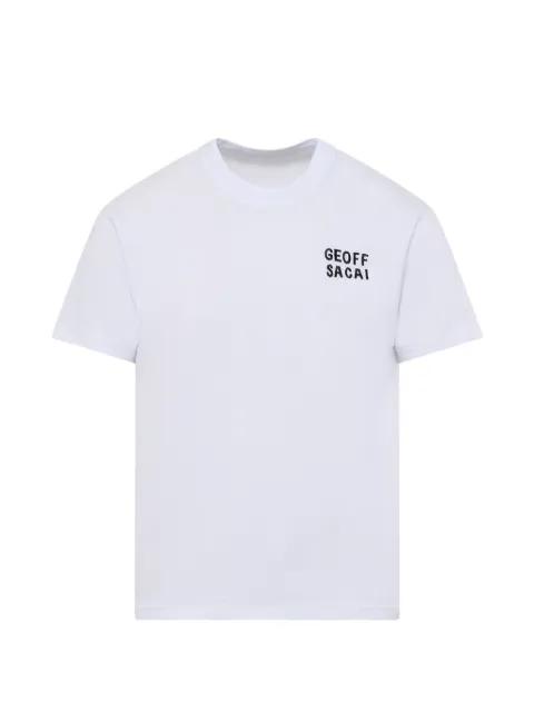 x Geoff Mcfetridge embroidered T-shirt by SACAI
