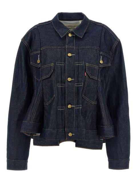 x Levi's® polo-collar denim jacket by SACAI