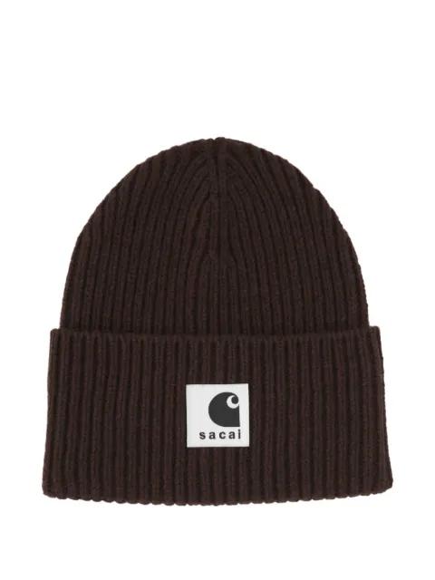 xCarhartt WIP knit-woven beanie hat by SACAI