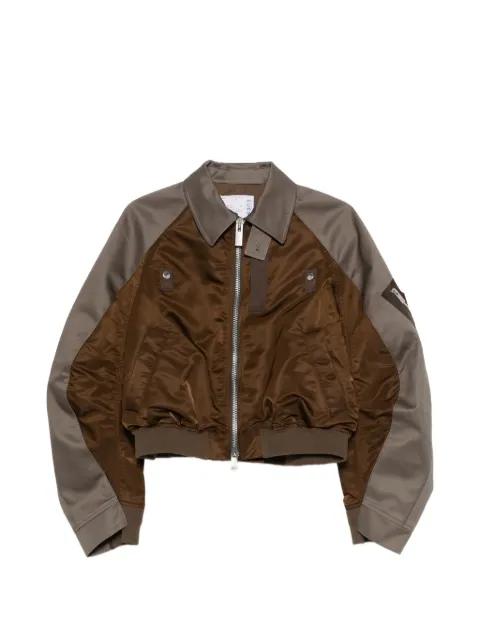 zip bomber jacket by SACAI