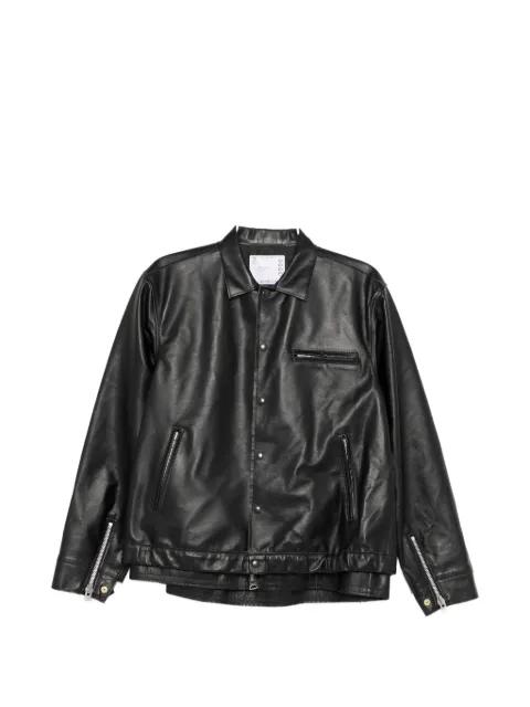 zip detail jacket by SACAI