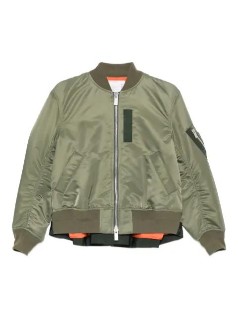 zip pocket bomber jacket by SACAI