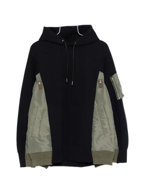 zip-pocket hoodie by SACAI