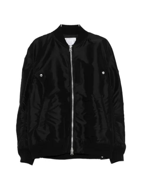 zip-up bomber jacket by SACAI