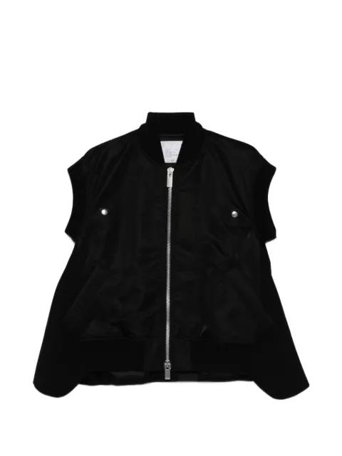 zip-up gilet by SACAI