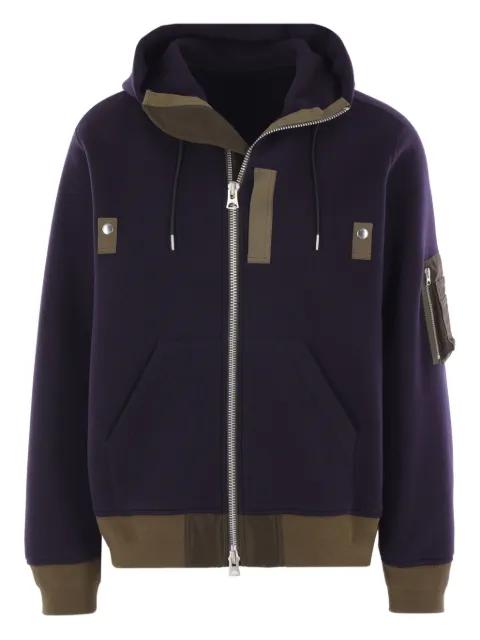 zip-up hoodie by SACAI
