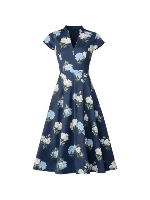 Jasmeen floral A-line midi dress by SACHIN&BABI