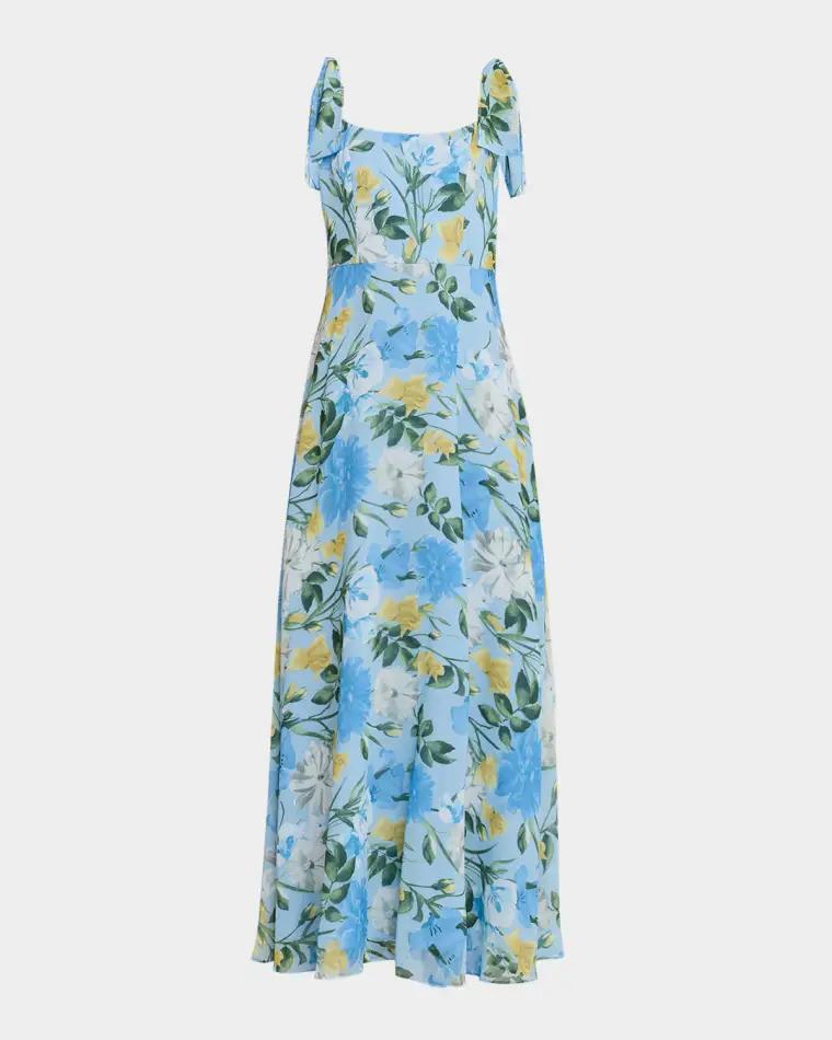 Pearl Sleeveless Floral-Print Gown by SACHIN&BABI