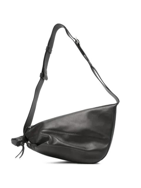 Furoshiki folded leather shoulder bag by SAGAN