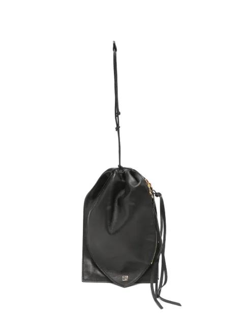small Miser leather clutch bag by SAGAN