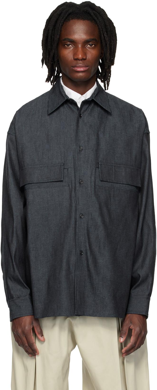 Blue Vincent Denim Shirt by SAGE NATION