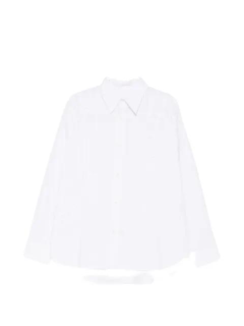 Fossil ruched-panel oversized shirt by SAGE NATION