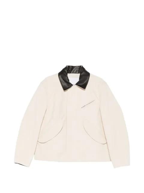 Painter leather-collar jacket by SAGE NATION