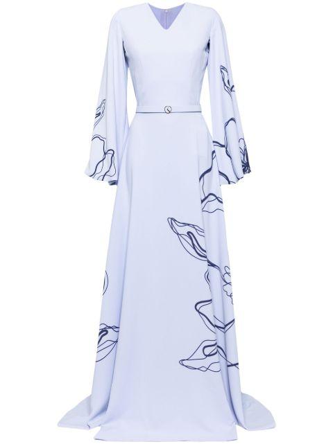 Floral printed kaftan by SAIID KOBEISY