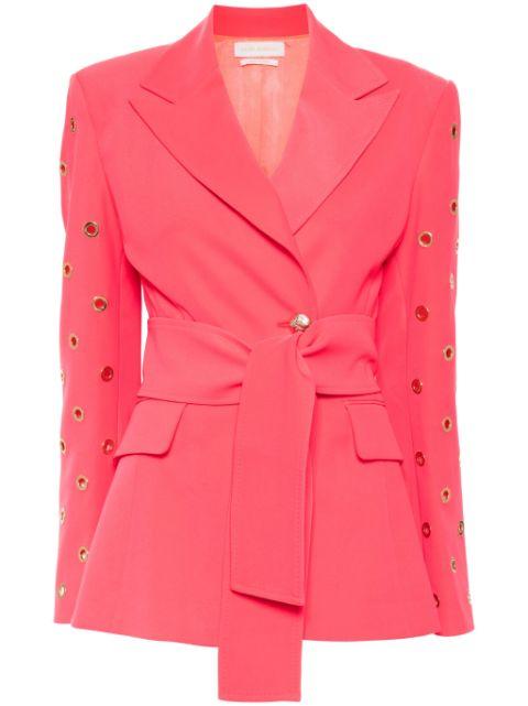 Metal ring tailored jacket by SAIID KOBEISY