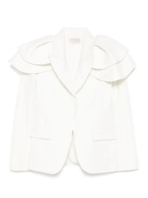Ruffled tailored blazer by SAIID KOBEISY