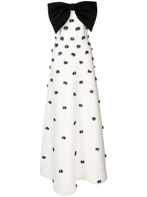 beaded evening dress by SAIID KOBEISY