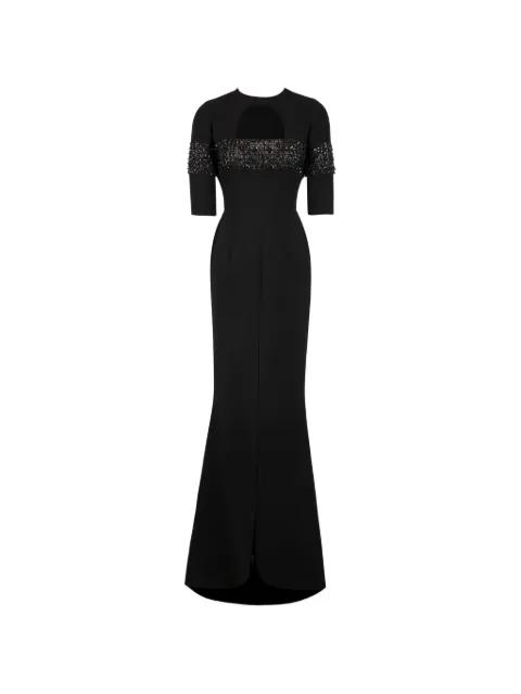beaded gown dress by SAIID KOBEISY