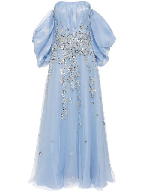 beaded organza gown by SAIID KOBEISY