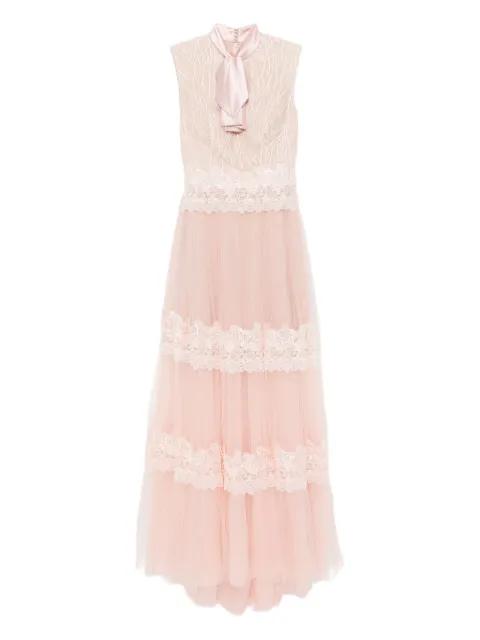 bow lace dress by SAIID KOBEISY