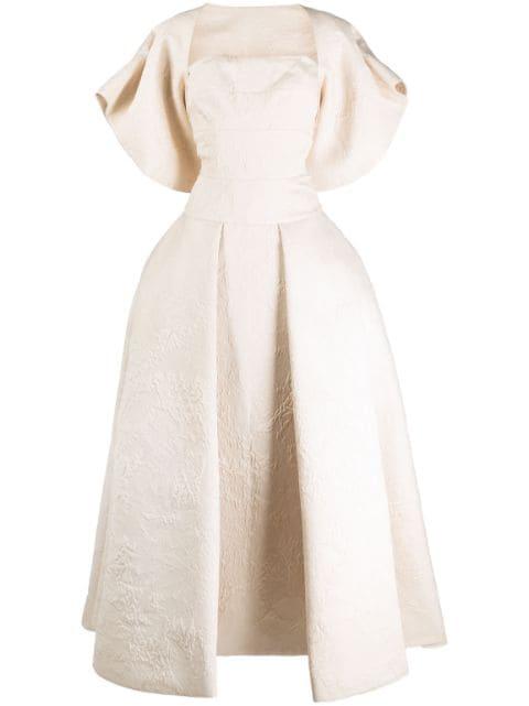 brocade-effect maxi ball dress by SAIID KOBEISY