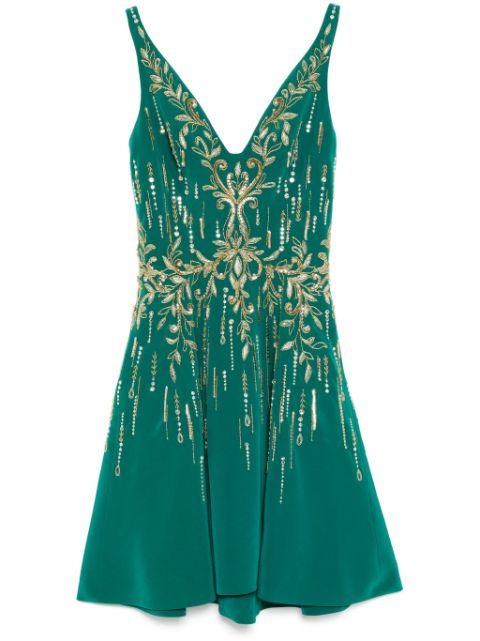 crepe beaded dress by SAIID KOBEISY