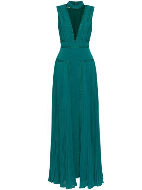 crepe georgette dress by SAIID KOBEISY