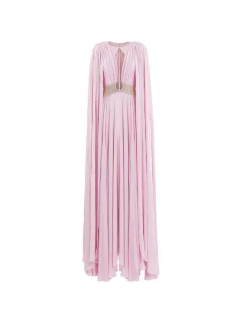 crystal-embellished draped dress by SAIID KOBEISY