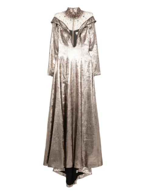crystal-embellished maxi dress by SAIID KOBEISY