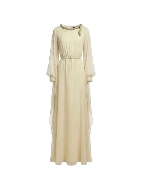 crystal-snake embellished dress by SAIID KOBEISY