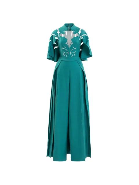 cut-out linen jumpsuit by SAIID KOBEISY