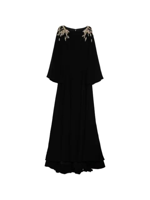 embellished crepe kaftan by SAIID KOBEISY