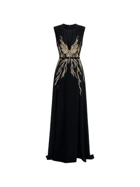 embellished maxi dress by SAIID KOBEISY