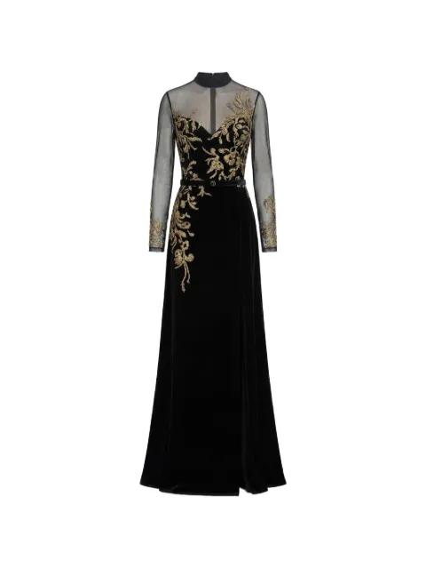 embellishment maxi dress by SAIID KOBEISY