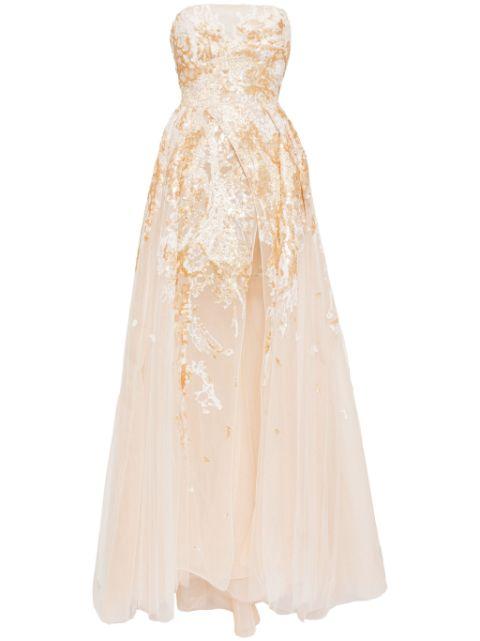 embroidered dress by SAIID KOBEISY