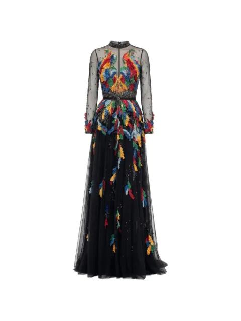 embroidered maxi dress by SAIID KOBEISY