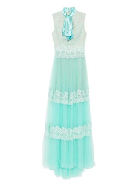 embroidered maxi dress by SAIID KOBEISY
