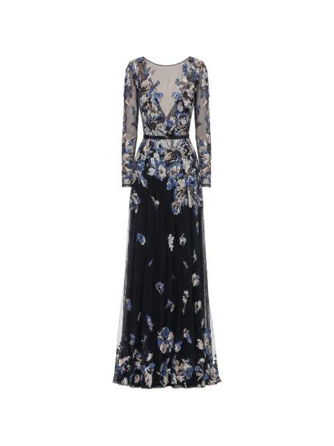 embroidered maxi dress by SAIID KOBEISY