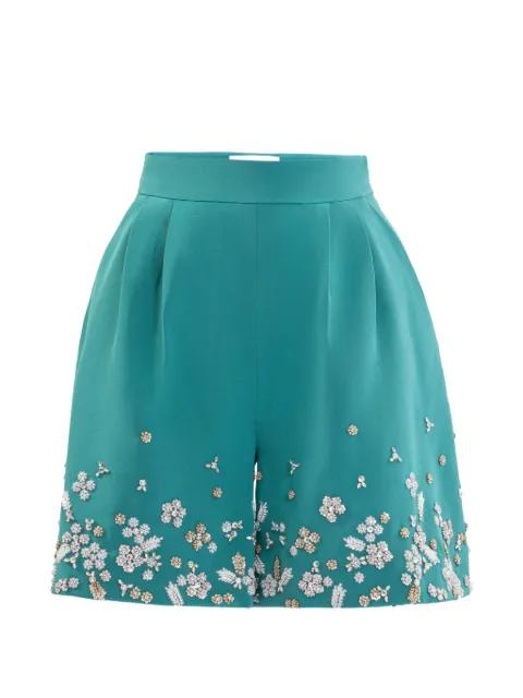 embroidered tailored shorts by SAIID KOBEISY