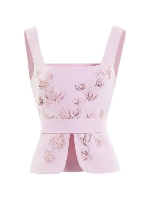 embroidered top by SAIID KOBEISY