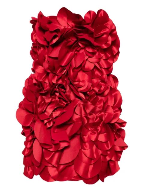 floral-embellishment mini dress by SAIID KOBEISY