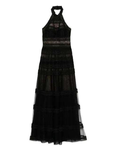 floral-lace long dress by SAIID KOBEISY