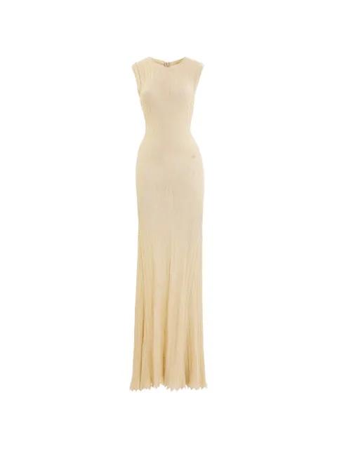 knit floral maxi dress by SAIID KOBEISY